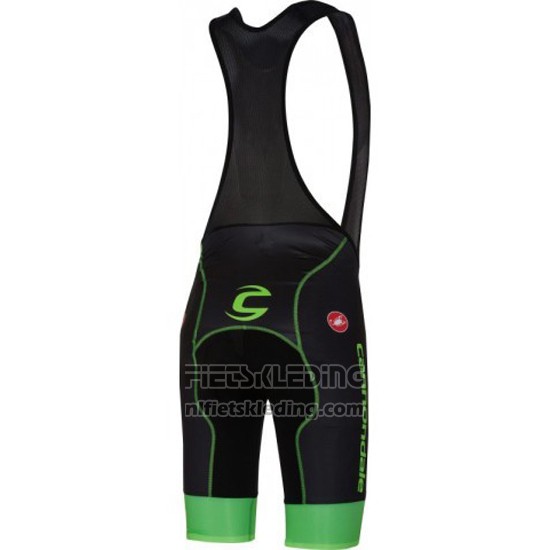 2016 Fietskleding Cannondale Zwart en Groen Korte Mouwen en Koersbroek
